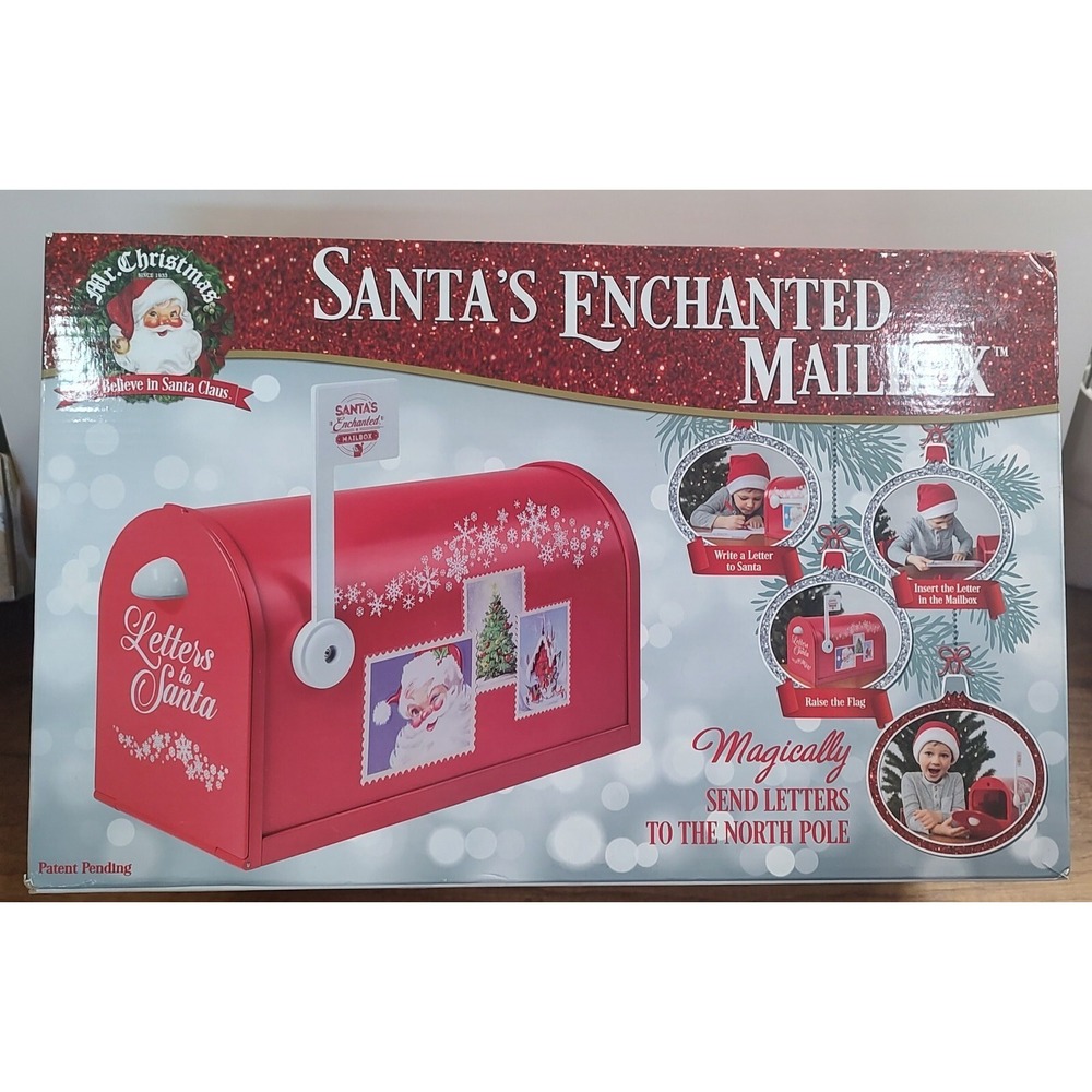 Mr Christmas Santa's Enchanted Mailbox Christmas Decor Letters To Santa Display